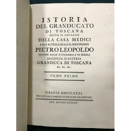 285 - Galluzzi, Jacopo Riguccio. Istoria del granducato di Toscana, sotto il governo della Casa Medici a S... 