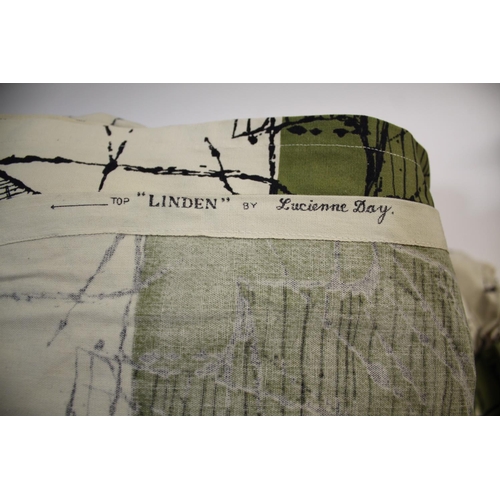 1812 - LUCIENNE DAY CURTAINS - HEALS a pair of curtains designed by Lucienne Day for Heals, in the Linden d... 