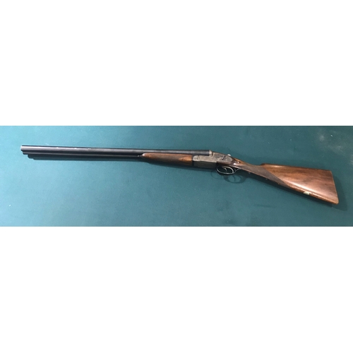 486 - AN AYA 12 BORE SIDE BY SIDE SHOTGUN. An AYA No.2 Sidelock ejector 12 bore double barrel shotgun. Mar... 