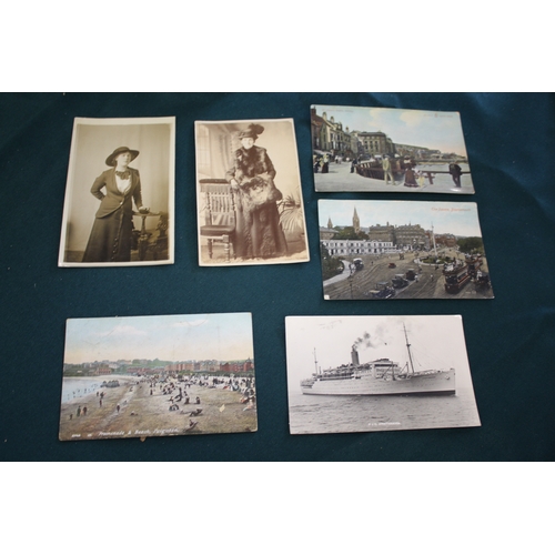 1343 - POSTCARD ALBUMS including 3 albums with vintage greetings and remembrance cards, a large scrap album... 