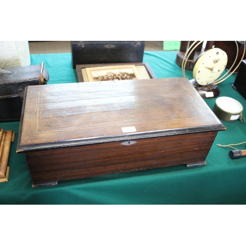 1533 - LARGE SWISS VICTORIAN MUSIC BOX - 20 AIRS a large musical box with a 7 1/2 inch cylinder, with chang... 