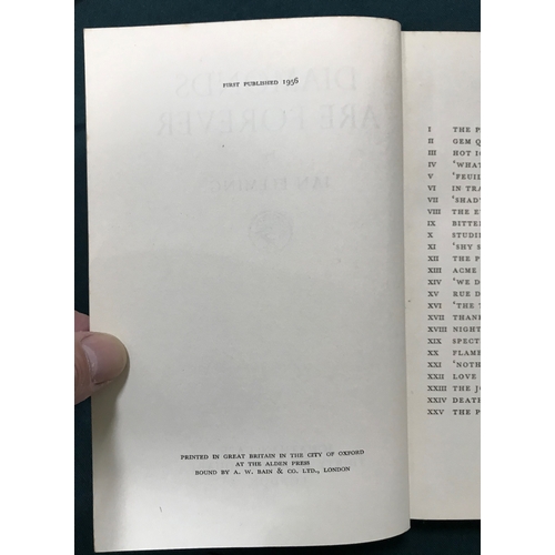 335 - Fleming, Ian. Diamonds Are Forever, first edition, with the contents page misnumbered, original clot... 