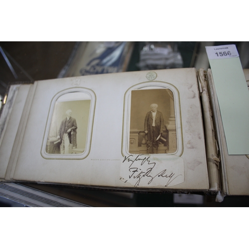 1566 - 19THC PHOTOGRAPH ALBUM - QUEEN VICTORIA an album dated 1861, with various studio photographs includi... 