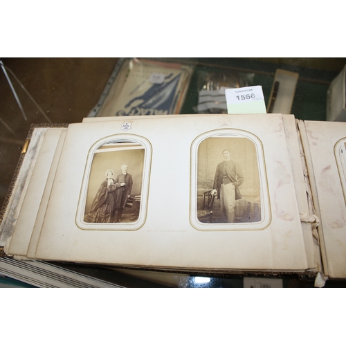 1566 - 19THC PHOTOGRAPH ALBUM - QUEEN VICTORIA an album dated 1861, with various studio photographs includi... 