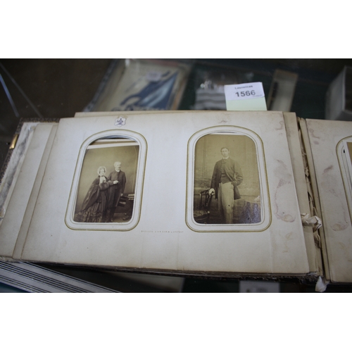 1566 - 19THC PHOTOGRAPH ALBUM - QUEEN VICTORIA an album dated 1861, with various studio photographs includi... 