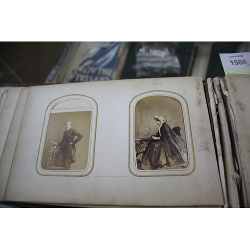 1566 - 19THC PHOTOGRAPH ALBUM - QUEEN VICTORIA an album dated 1861, with various studio photographs includi... 