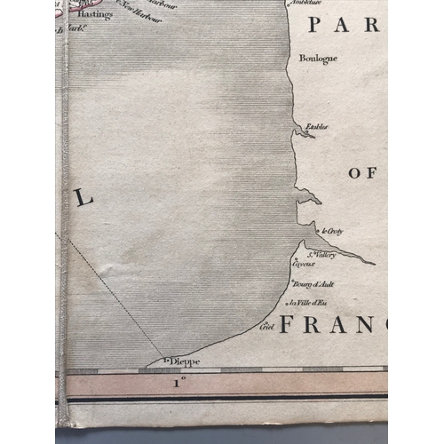 110 - Cary, John. Cary's Reduction of His Large Map of England and Wales, with Part of Scotland, folding e... 