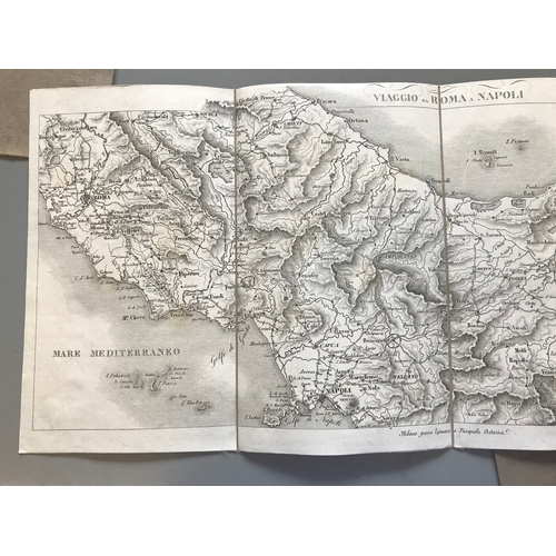 122 - Italy. A folding engraved map of Italy by Epimaco and Pasquale Artaria, on ten sheets, each with mul... 