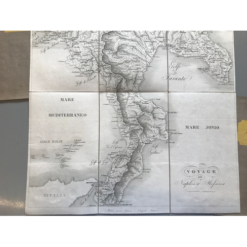 122 - Italy. A folding engraved map of Italy by Epimaco and Pasquale Artaria, on ten sheets, each with mul... 