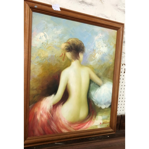 182 - Two Canvases, Nude Studies, Oil on Canvas