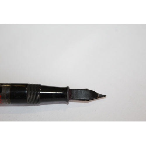 1559 - RARE NAMIKI FOUNTAIN PEN a silver and lacquered fountain pen with lever filler, the lid and barrel w... 