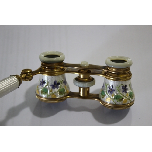 1578 - 19THC FRENCH MONOCULAR & OPERA GLASSES including a 19thc ivory and brass monocular, marked Soleil Op... 