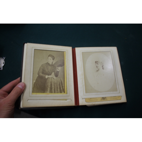 1668 - QTY OF VICTORIAN PHOTOGRAPH ALBUMS an interesting collection of photograph albums, including a velve... 