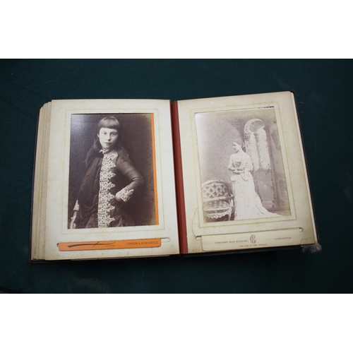 1668 - QTY OF VICTORIAN PHOTOGRAPH ALBUMS an interesting collection of photograph albums, including a velve... 