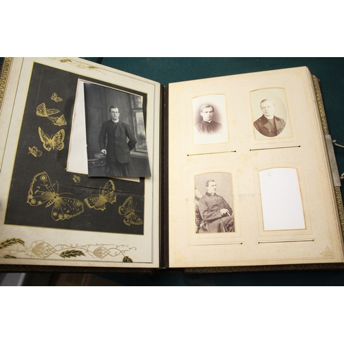 1668 - QTY OF VICTORIAN PHOTOGRAPH ALBUMS an interesting collection of photograph albums, including a velve... 