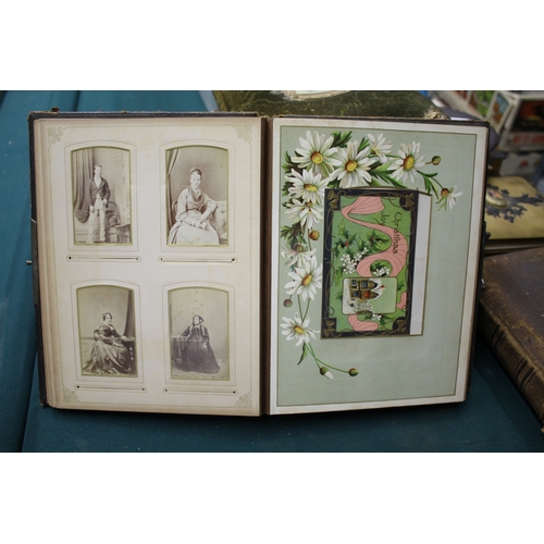 1668 - QTY OF VICTORIAN PHOTOGRAPH ALBUMS an interesting collection of photograph albums, including a velve... 