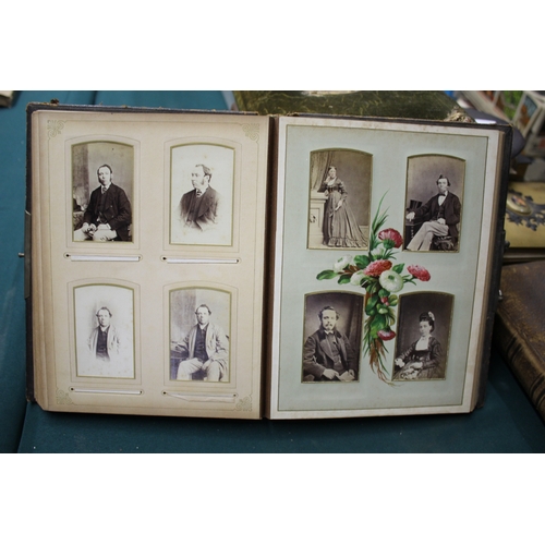 1668 - QTY OF VICTORIAN PHOTOGRAPH ALBUMS an interesting collection of photograph albums, including a velve... 