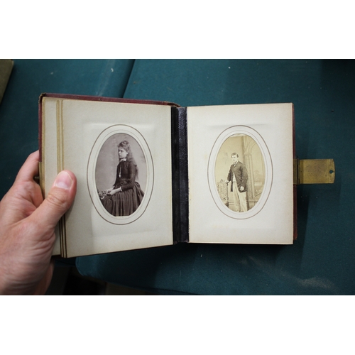 1668 - QTY OF VICTORIAN PHOTOGRAPH ALBUMS an interesting collection of photograph albums, including a velve... 