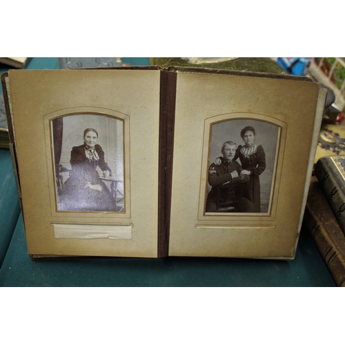 1668 - QTY OF VICTORIAN PHOTOGRAPH ALBUMS an interesting collection of photograph albums, including a velve... 