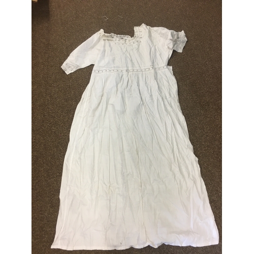 1752 - VINTAGE CLOTHING & ACCESSORIES including a 1930's 'Ritchwear' white sleeveless tennis/sun dress, 2 c... 