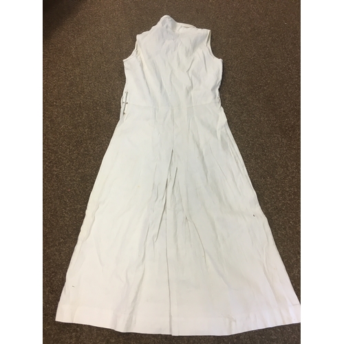 1752 - VINTAGE CLOTHING & ACCESSORIES including a 1930's 'Ritchwear' white sleeveless tennis/sun dress, 2 c... 