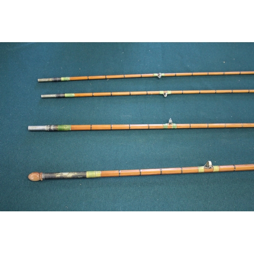 1954 - HARDY FISHING ROD - THE FAIRY a 3 piece split cane rod with 2 tops, Palakona The Fairy, 8ft and in a... 