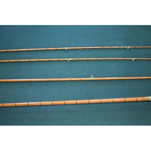 1954 - HARDY FISHING ROD - THE FAIRY a 3 piece split cane rod with 2 tops, Palakona The Fairy, 8ft and in a... 