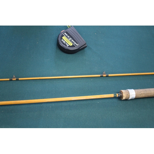 1954 - HARDY FISHING ROD - THE FAIRY a 3 piece split cane rod with 2 tops, Palakona The Fairy, 8ft and in a... 