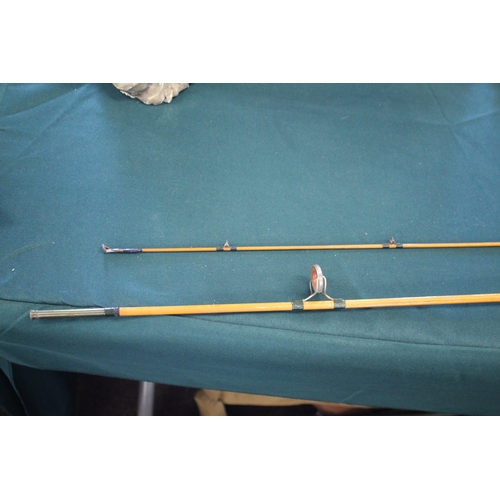 1954 - HARDY FISHING ROD - THE FAIRY a 3 piece split cane rod with 2 tops, Palakona The Fairy, 8ft and in a... 