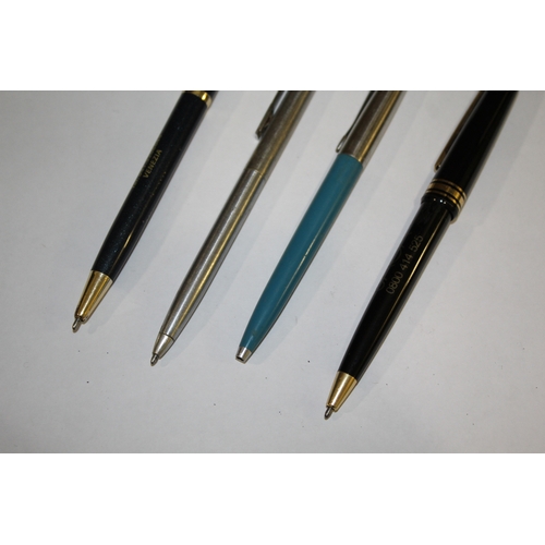 1568 - FOUNTAIN PENS & OTHER PENS a mixed lot including 2 boxed Parker Paper Mate sets, Mable Todd 'Blackbi... 