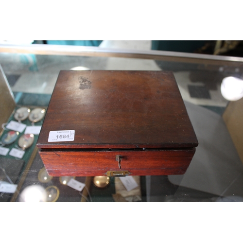 1684 - 19THC PAINT BOX - G ROWNEY & CO a 19thc mahogany paint box by G Rowney & Co, 51 Rathbone Place, Lond... 