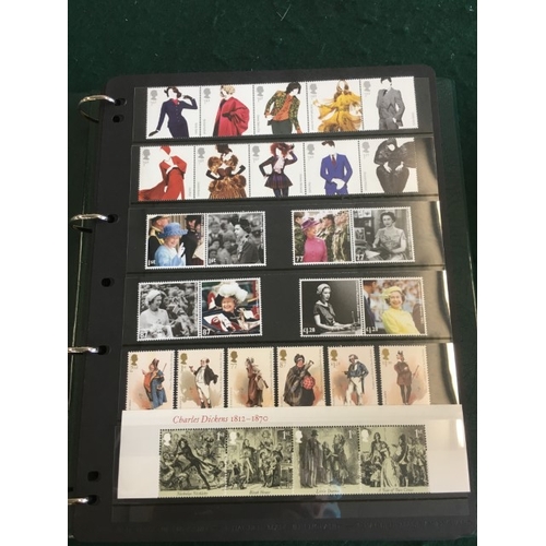 1300 - GREAT BRITAIN STAMP ALBUMS including an album with QE 11 mint and used examples (including £1 stamps... 