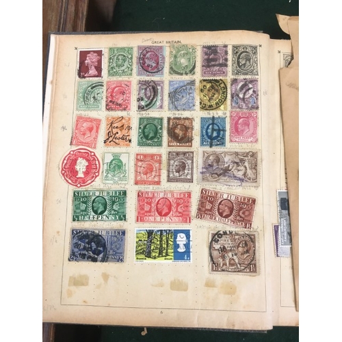 1320 - STAMP COLLECTION including a large album with GB and world used stamps from the 19th and 20thc, incl... 