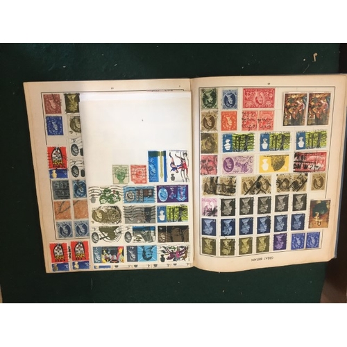 1320 - STAMP COLLECTION including a large album with GB and world used stamps from the 19th and 20thc, incl... 