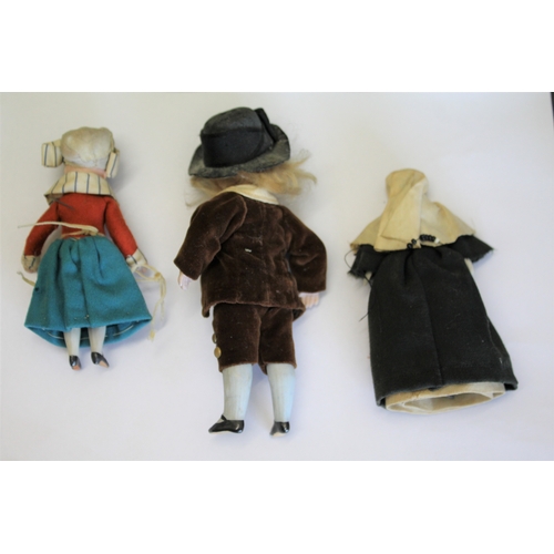 1511 - COLLECTION OF MINIATURE DOLLS a collection of miniature dolls including bisque head, parian, and chi... 