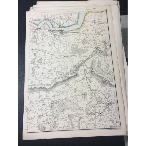 143 - Weller, Edward. The Dispatch Atlas, 246 single-page maps and 14 double-page, the majority hand-colou... 