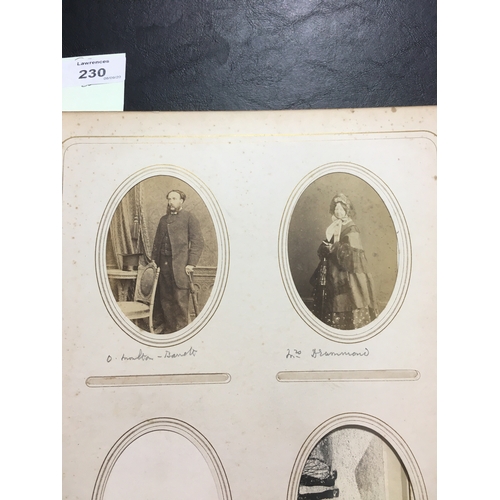 230 - Maria Elizabeth Moulton-Barrett. A family photograph album containing 120 portraits and 2 views of W... 