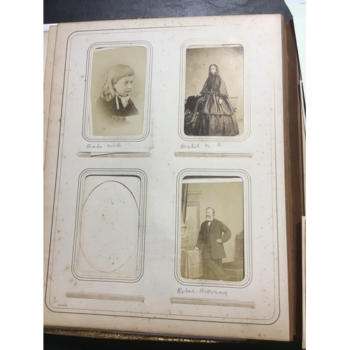 230 - Maria Elizabeth Moulton-Barrett. A family photograph album containing 120 portraits and 2 views of W... 