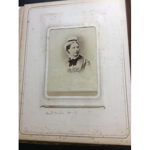 230 - Maria Elizabeth Moulton-Barrett. A family photograph album containing 120 portraits and 2 views of W... 