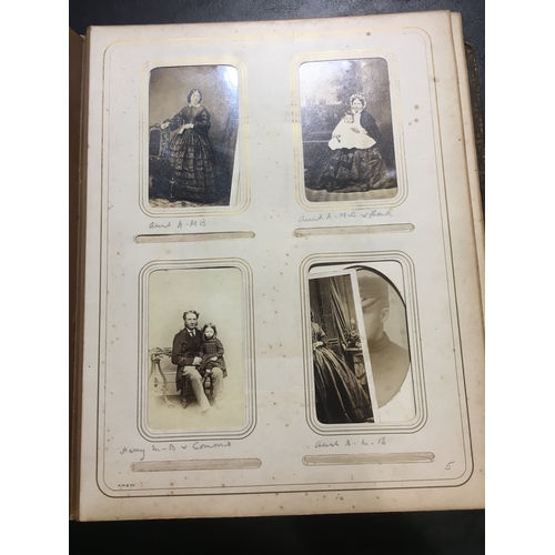 230 - Maria Elizabeth Moulton-Barrett. A family photograph album containing 120 portraits and 2 views of W... 