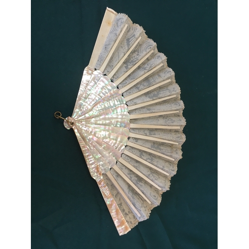 1793 - ANTIQUE FANS, PARASOL & VINTAGE CLOTHING a mixed lot including a qty of 19th and early 20thc baby go... 