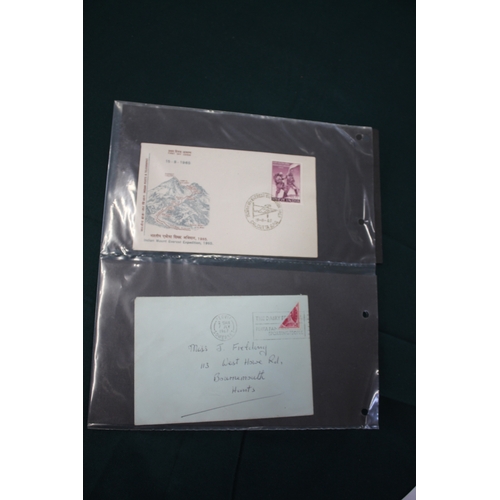 1340 - POSTAL HISTORY, EARLY FIRST DAY COVERS & GREAT BRITAIN STAMPS including an album with 2 19thc letter... 