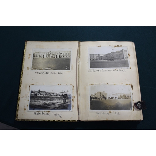 1665 - EGYPT PHOTOGRAPH ALBUM - SULTANS PALACE an interesting album of early 20thc amateur photographs rela... 