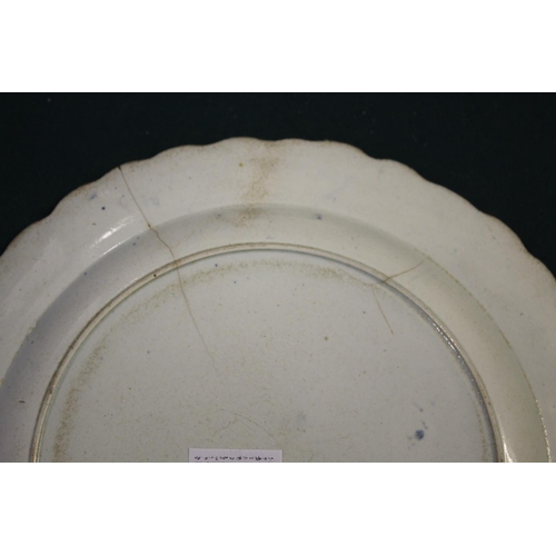 1368A - WHIELDON STYLE CREAMWARE BUTTER BOAT late 18th century, with brown sponged decoration, length 12cm; ... 