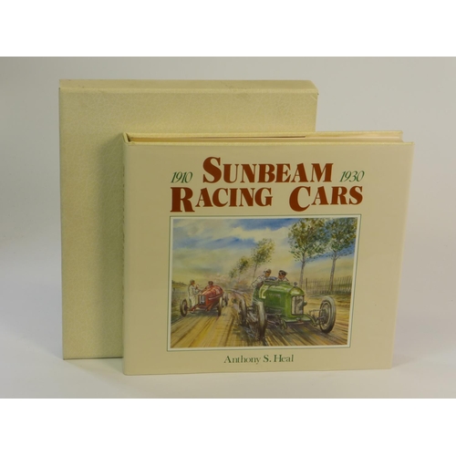 648 - Sunbeam Racing Cars 1910 - 1930  by Anthony Heal. The 1989 book housed in its cream slipcase. 384pp,... 