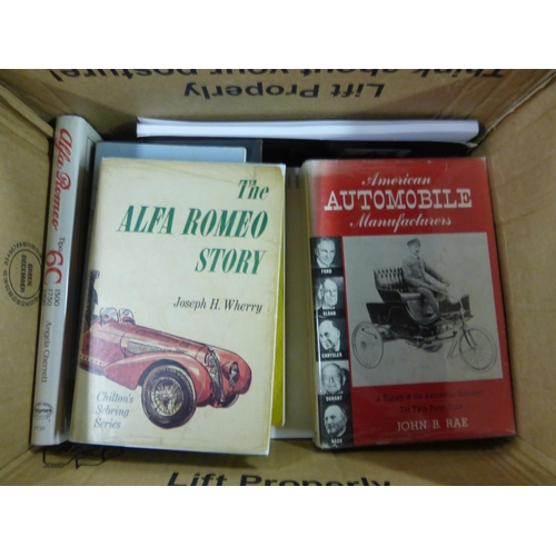 652 - Alfa Romeo Tipo 6C  by Angela Cherrett, in good condition, The Alfa Romeo Story by Wherry; together ... 