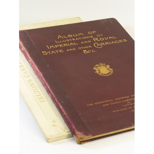 655 - Imperial and Royal State & Other Carriages.  A folio-sized hardback album in maroon quarter-leather ... 