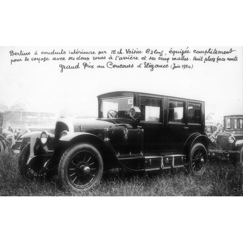 744 - Voisin 1919 - 1939.  A good selection of photographs, to include half-plate coach-built cars for Fre... 