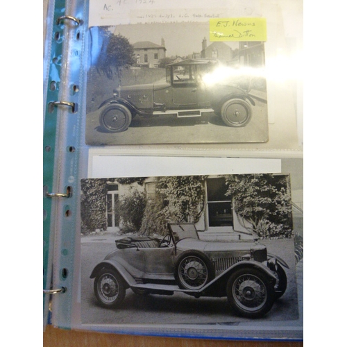 678 - Auto Carrier - AC.  A folder covering the period 1909-1938, social scenes, showrooms, competitions. ... 