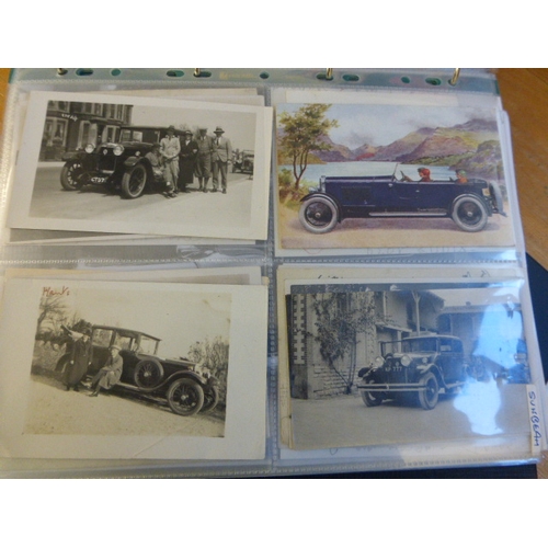 761 - Sunbeam Motor-Cars.  Two folders containing over 100 photographs of various Sunbeam models for the p... 